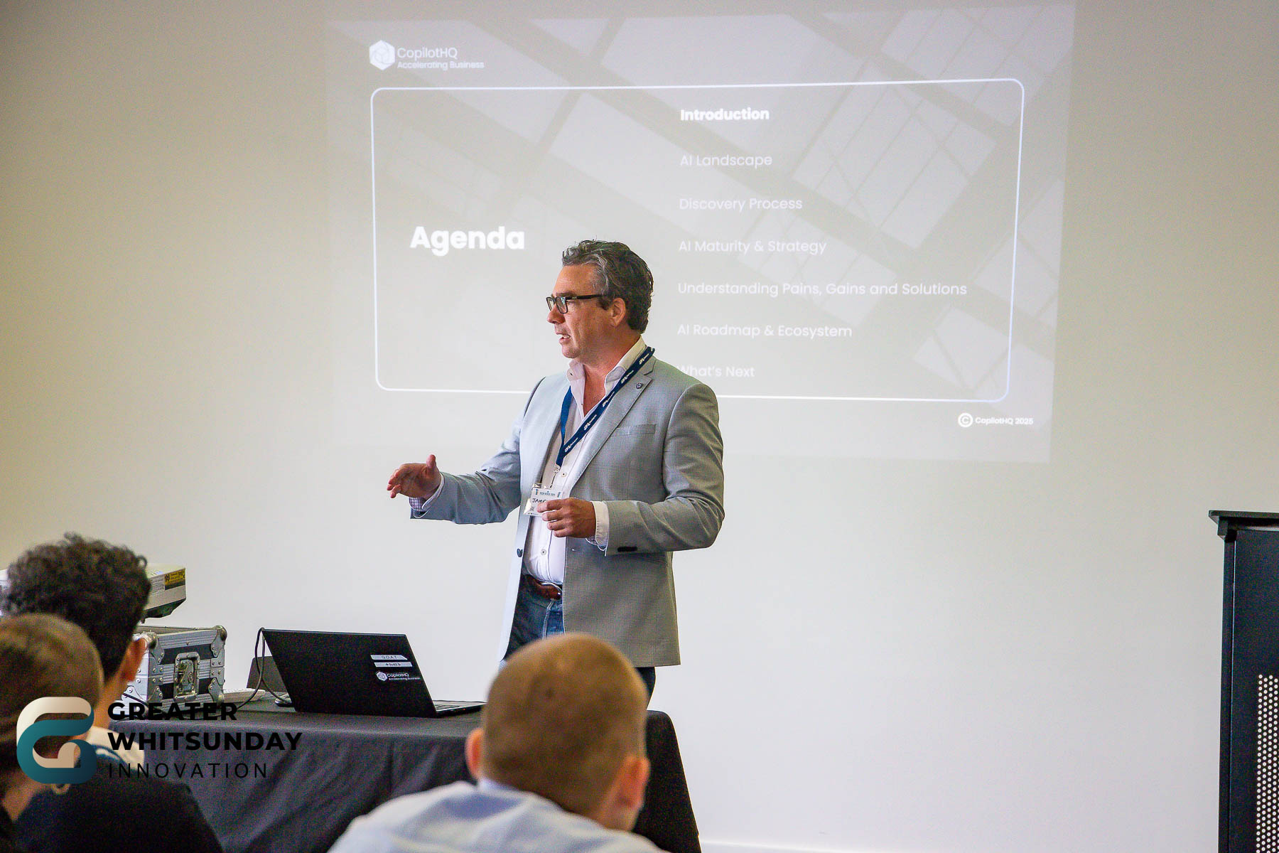 AI strategy presentation at Tech Verge 2025