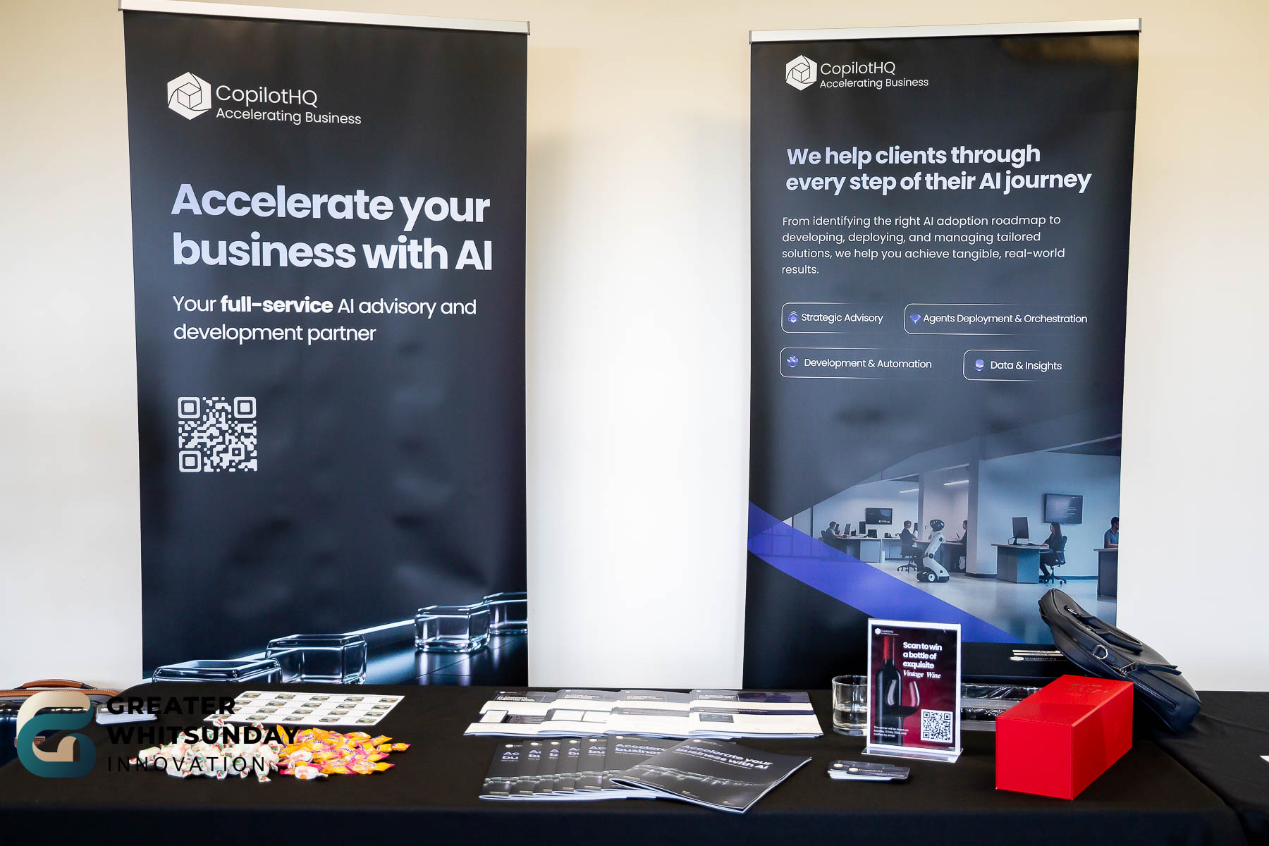 Vendor exhibition stand at Tech Verge 2025